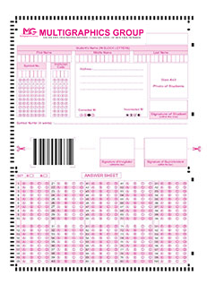 Folded OMR Sheet