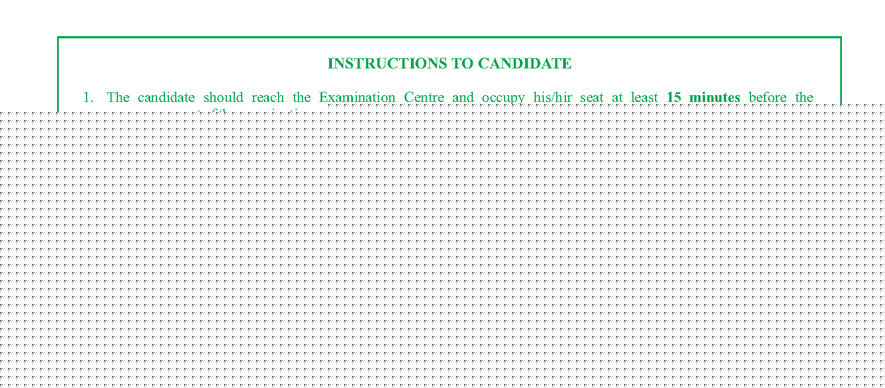 feed back omr sheet